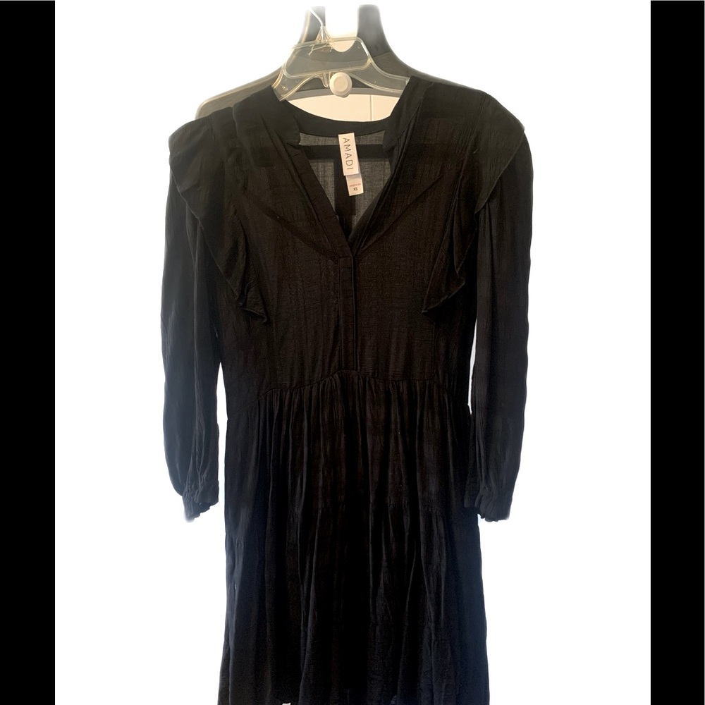 Amadi Anthropologie XS Black Dress